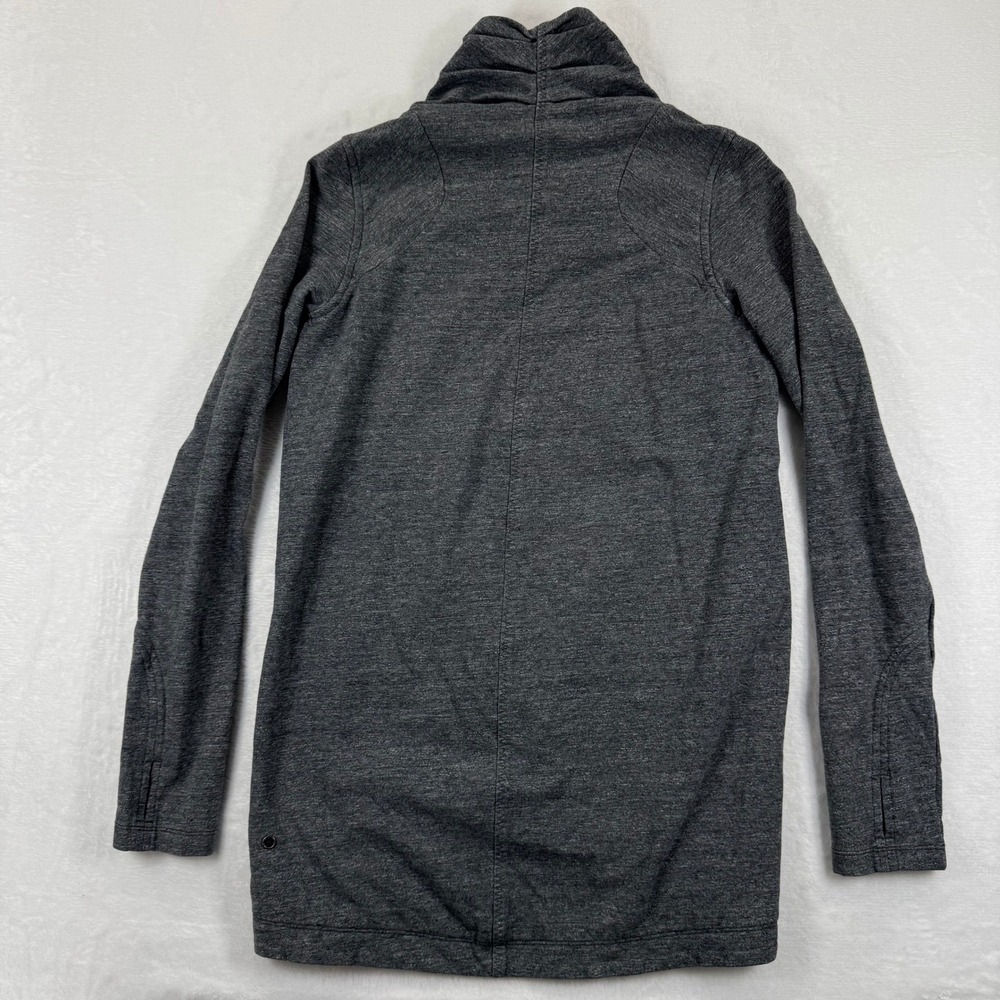 Lululemon That's a Wrap Cardigan Jacket Gray Heathered 4 Long Sleeve Thumb Holes - Picture 8 of 10